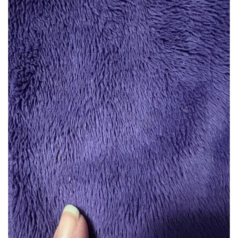 Children's Place purple fuzzy jacket, girls size 7/8